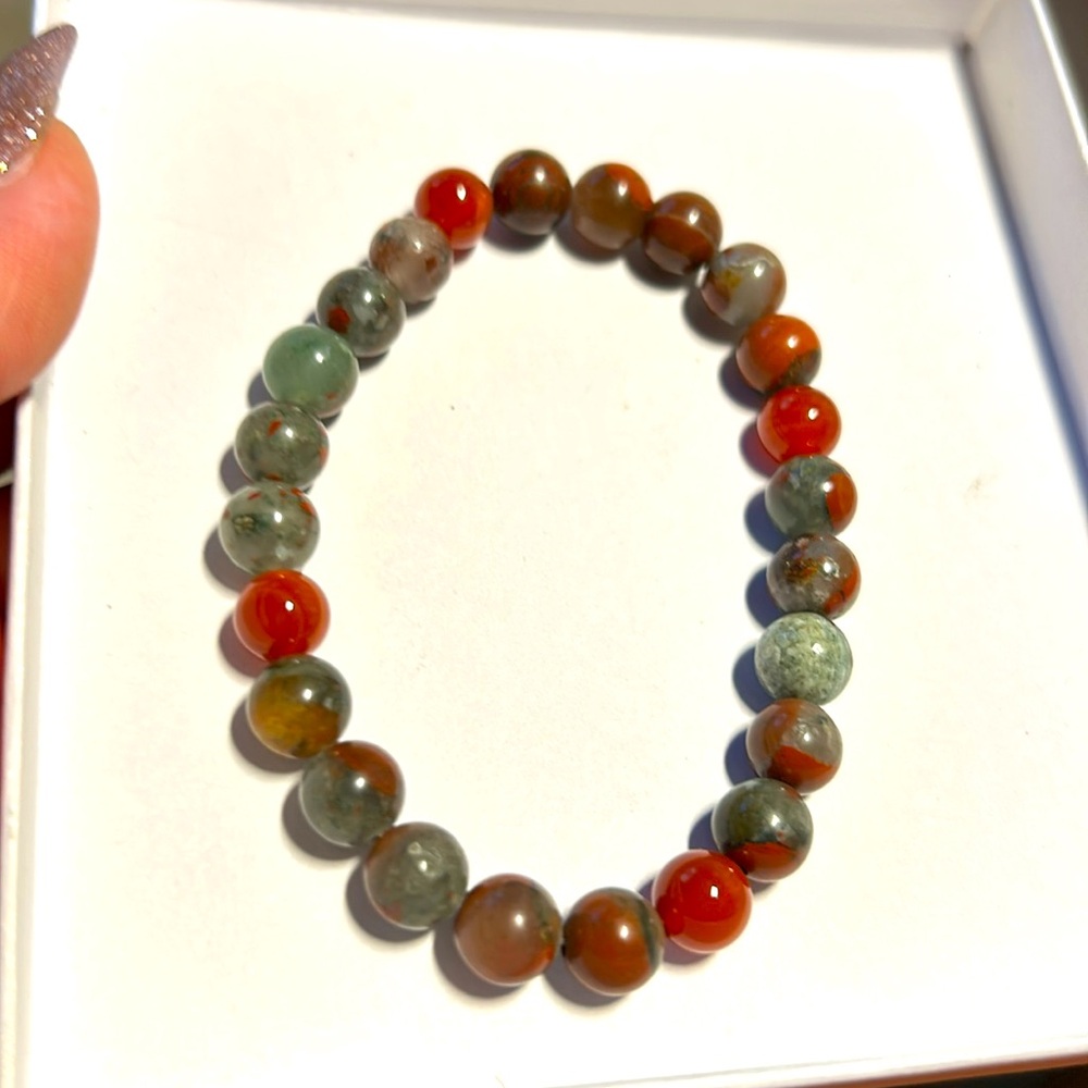 Blood stone bracelet